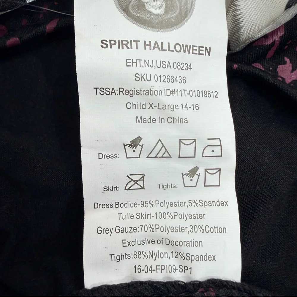 Spirit Kids Size XL 14-16 Killer Clown Cosplay Halloween Costume - Picture 10 of 15